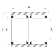 INA  RNAO20X28X26-ZW-ASR1, ޵,˫