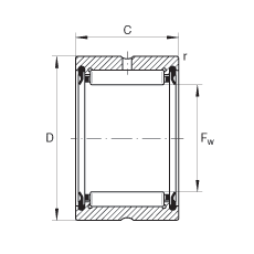 INA  RNA4900-2RSR, ߴϵ 49,ഽܷ