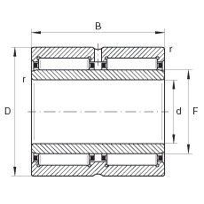 INA  NA6909-ZW, ߴϵ 69,˫