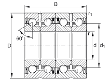 INA ǽӴ ZKLN3572-2RS-2AP, ,˫,ഽʽܷ