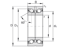 INA ǽӴ ZKLN4075-2RS, ˫,ഽʽܷ