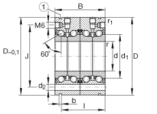 INA ǽӴ ZKLF50115-2RS-2AP, ,˫,˿װ,ഽʽܷ