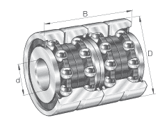 INA ǽӴ ZKLN5090-2RS-2AP, ,˫,ഽʽܷ