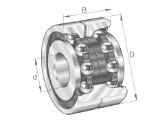 INA ǽӴ ZKLN2557-2RS,˫,ഽʽܷ