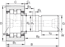 INA ˨͹ PWKR40-2RS, ,װԲ,ഽܷ