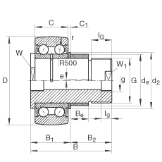 INA ˨ʽ֣ͣ ZLE5202-2Z, ˫,ƫ˨,϶ܷ