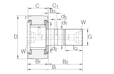 INA ˨͹ KRV47-PP, ,װ,ƽȦ