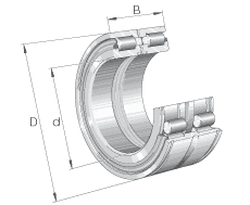 INA Բ SL0450..-PP, ̶,˫,װ,лβ,ߴϵ 50 ,ഽʽܷ