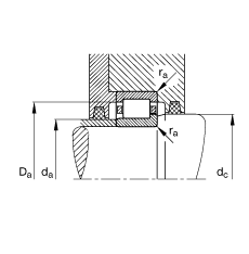 FAG Բ NJ2328-E-M1,  DIN 5412-1 ׼Ҫߴ, 붨λ, ɷ, ּ