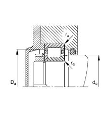 FAG Բ NJ2334-EX-M1 + HJ2334EX,  DIN 5412-1 ׼Ҫߴ,  L Ȧ,λ, ɷ, ּ