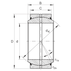 INA ؽ GE140-DO-2RS,  DIN ISO 12 240-1 ׼, ά,ഽܷ