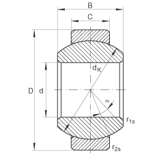 INA ؽ GE6-FO,  DIN ISO 12 240-1 ׼,ά