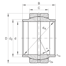 INA ؽ GE63-LO,  DIN ISO 12 240-1 ׼,ά