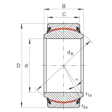 INA ؽ GE70-UK-2RS,  DIN ISO 12 240-1 ׼, ά,ഽܷ