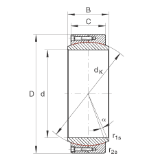 INA Ĺؽ GE850-DW,  DIN ISO 12 240-1 ׼,ά