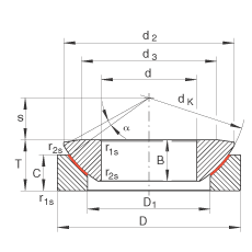 INA ؽ GE140-AW,  DIN ISO 12 240-3 ׼,ά