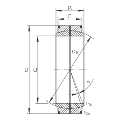 INA ؽ GE16-DO,  DIN ISO 12 240-1 ׼,ά