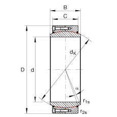 INA Ĺؽ GE340-DW-2RS2,  DIN ISO 12 240-1 ׼, ά,ܷ
