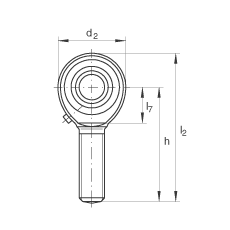 INA ˶ GAKL16-PB,  DIN ISO 12 240-4 ׼,,ά