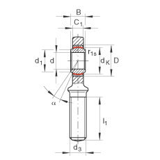 INA ˶ GAL17-UK,  DIN ISO 12 240-4 ׼,,ά