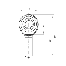 INA ˶ GAKL5-PW,  DIN ISO 12 240-4 ׼,,ά