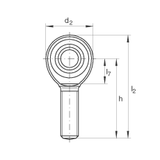 INA ˶ GAKR10-PW,  DIN ISO 12 240-4 ׼,,ά