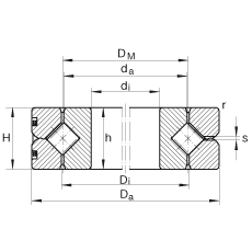 INA  SX011836, ߴϵ 18, DIN 616 ׼