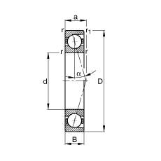 FAG  B71918-C-T-P4S, ,ɶ԰װ,Ӵ  = 15,ƹ