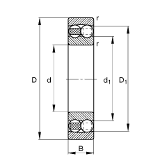 FAG Ե 2314-M,  DIN 630 ׼Ҫߴ
