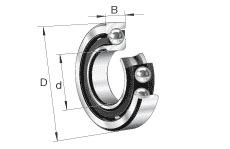 FAG ǽӴ 7213-B-TVP, Ҫߴ DIN 628-1 ׼,Ӵ  = 40