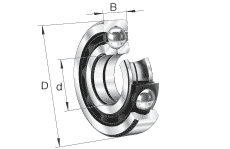 FAG ĵӴ QJ212-TVP,  DIN 628-4 ׼Ҫߴ, ɷ, ʷȦ