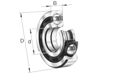 FAG ĵӴ QJ232-N2-MPA,  DIN 628-4 Ҫߴ, Բж,ʷȦ,ֹ