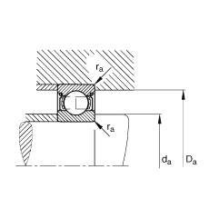 FAG  6018-2Z,  DIN 625-1 ׼Ҫߴ, ϶ܷ