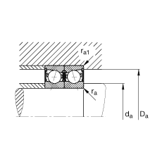 FAG  B7015-E-2RSD-T-P4S, ,ɶ԰װ,Ӵ  = 25,ഽܷ,ǽӴ,ƹ