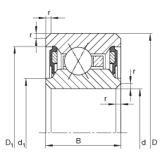 INA  CSXU065-2RS, ĵӴ,X,˫ܷ,¶ -25C  +120C