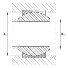 INA ؽ GE16-PB,  DIN ISO 12 240-1 ׼,ߴϵ K,ά