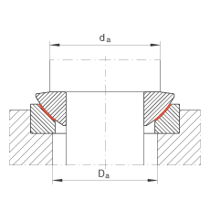 INA ؽ GE240-AW,  DIN ISO 12 240-3 ׼,ά