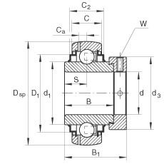 INA  GE70-KRR-B-FA101, Ȧ,ƫȦλ,  R ܷ,ʹ¶ȴ -40C  150C