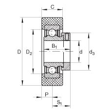 INA  RCSMB25/65-FA106, 𽺲,ƫȦλ,  P ܷ