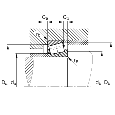FAG Բ׶ 32004-X,  DIN ISO 355 / DIN 720 ׼Ҫߴ,ɷ,ڻɶ