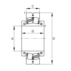 FAG Ĺ 222SM70-TVPA, ʷ