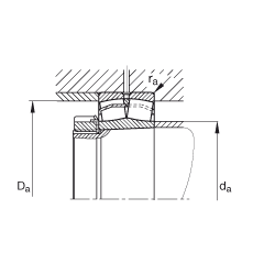 FAG Ĺ 23026-E1-K-TVPB,  DIN 635-2 ׼Ҫߴ, ׶,׶ 1:12