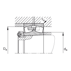 FAG Ĺ 23184-K-MB,  DIN 635-2 ׼Ҫߴ, ׶,׶ 1:12